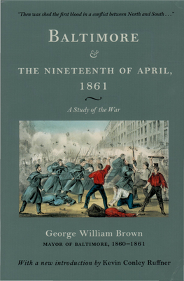 The Nineteenth of April, 1861