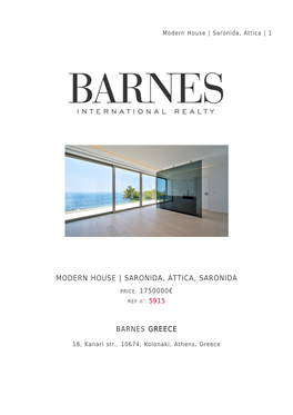 Modern House | Saronida, Attica, Saronida Barnes