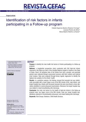 Identification of Risk Factors in Infants Participating in a Follow-Up Program