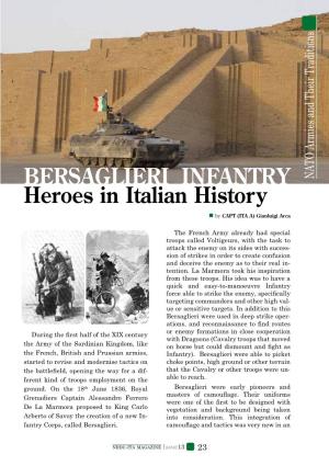 Bersaglieri Infantry Heroes in Italian History