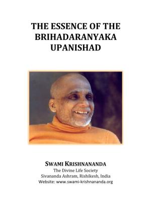 The Essence of the Brihadaranyaka Upanishad