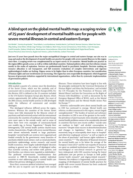 A Blind Spot on the Global Mental Health Map: a Scoping Review of 25