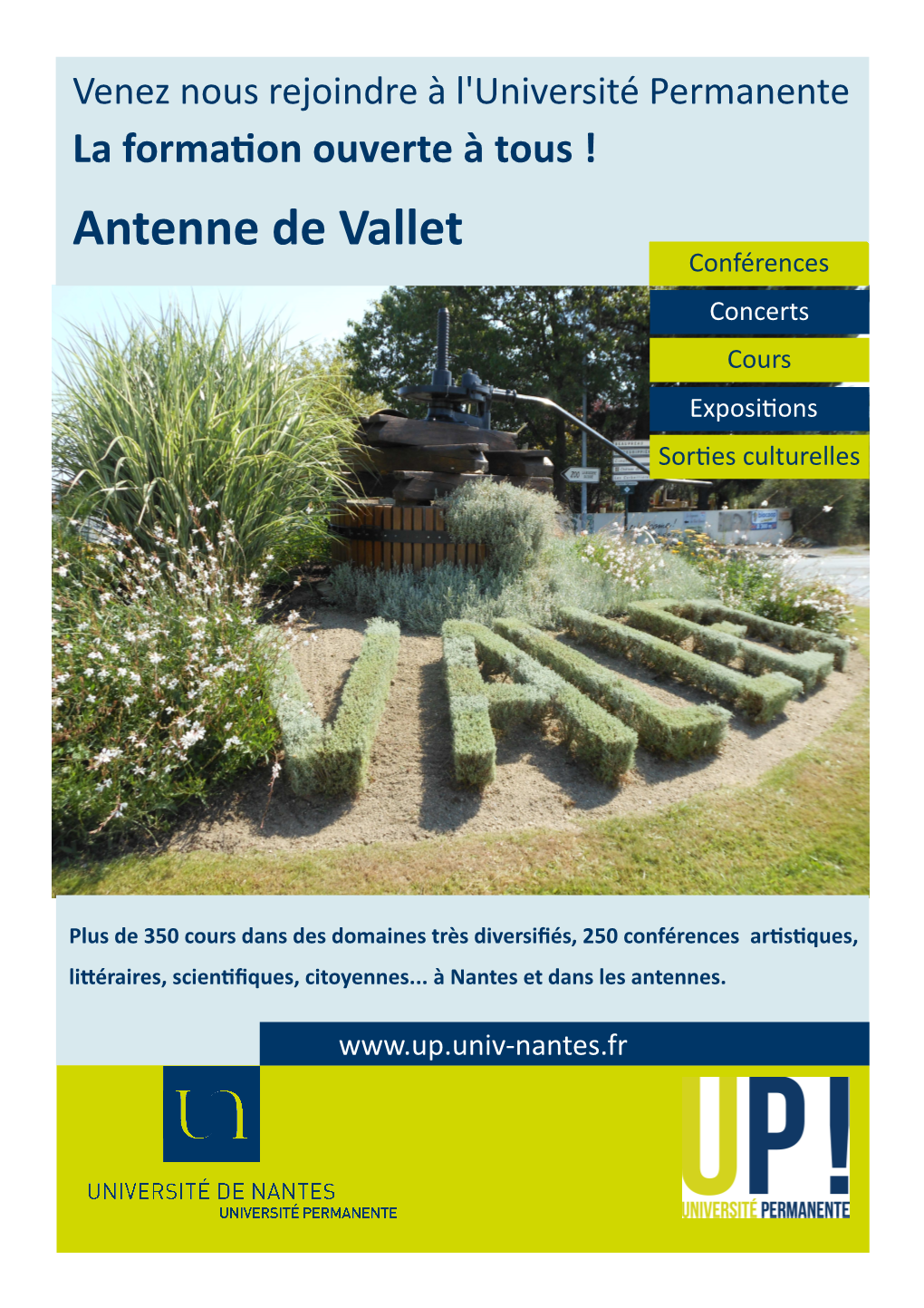 Antenne De Vallet Conférences Concerts Cours Exposi�Ons S Sor�Es Culturelles