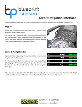 Artemis Diver Navigation Interface.Pdf