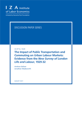 The Impact of Public Transportation and Commuting on Urban Labour Markets: Evidence from the New Survey of London Life and Labour, 1929-32