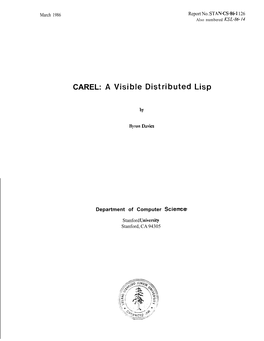 CAREL: a Visible Distributed Lisp