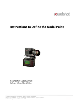 Instructions to Define the Nodal Point