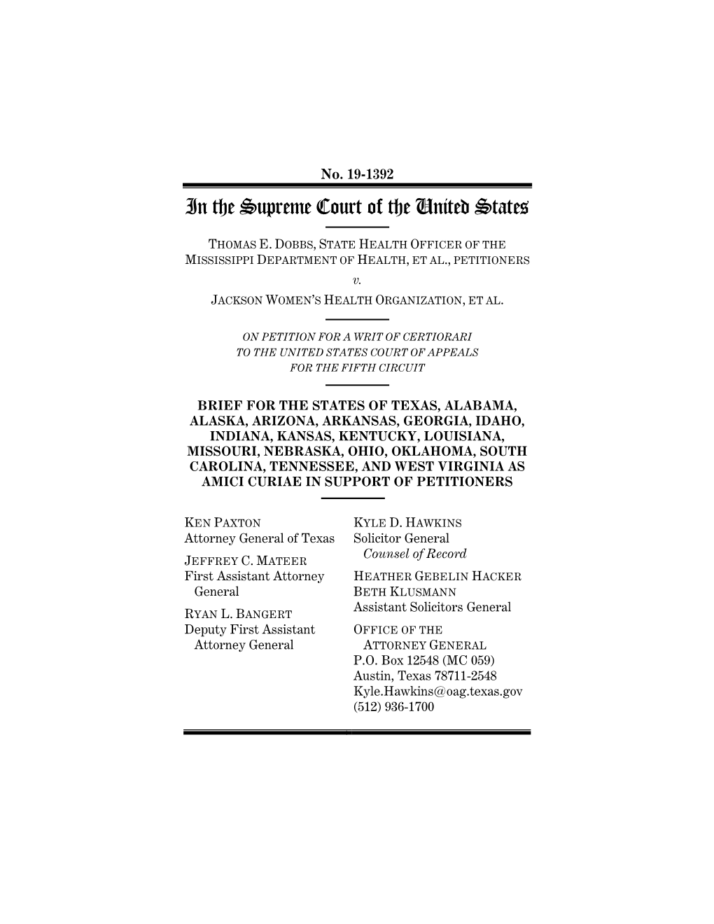 Amicus Brief