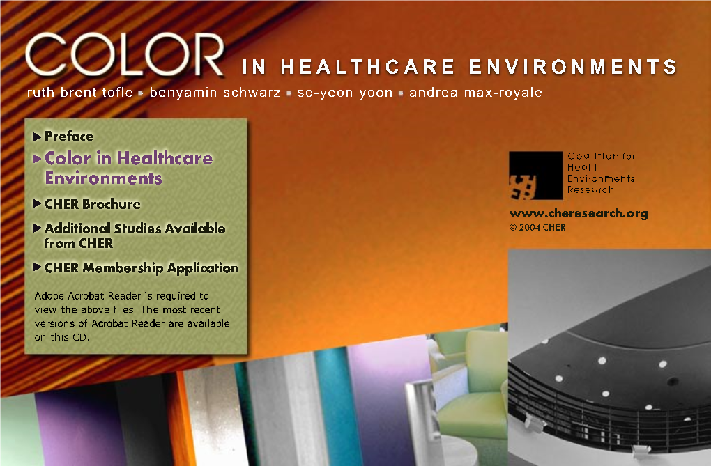 Color in Healthcare Environments - a Research Report