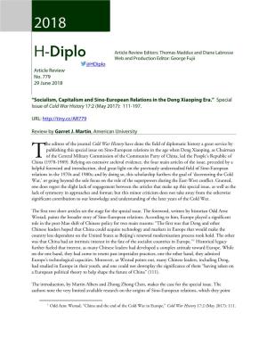 H-Diplo Article Review 20 18