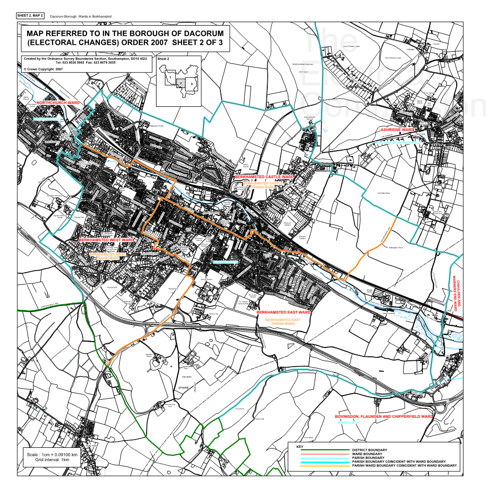 Map Referred to in the Borough of Dacorum B