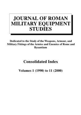 JRMES Consolidated Index 1 To