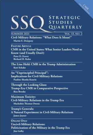 Strategic Studies Quarterly Summer 2021 Vol 15, No. 2