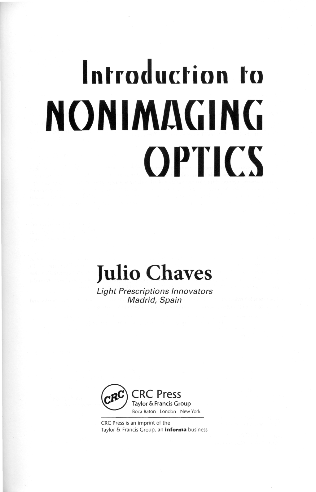 Nonimaging Optics