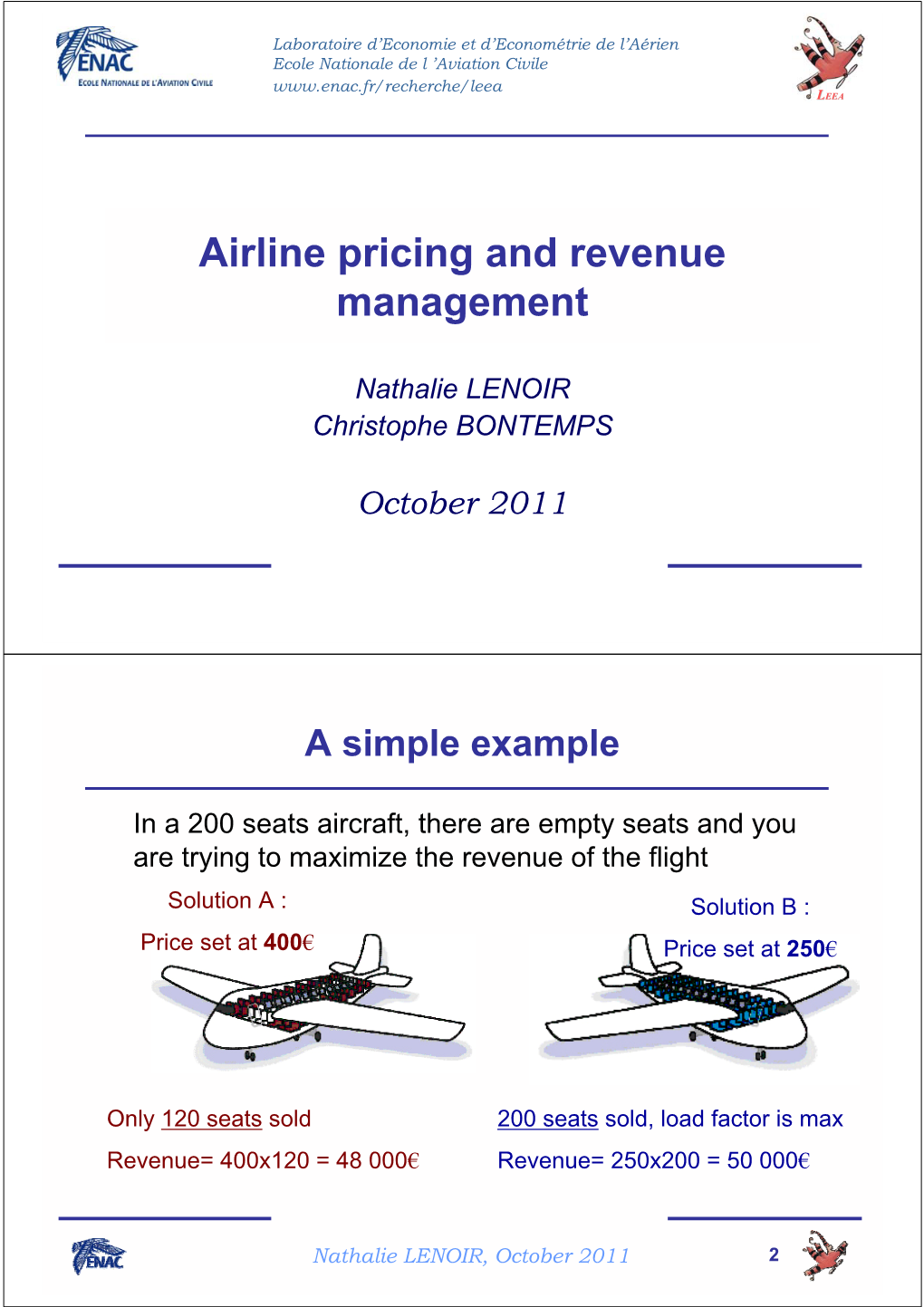 Airline Pricing and Revenue Management