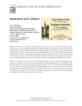 Domaine Guy Amiot