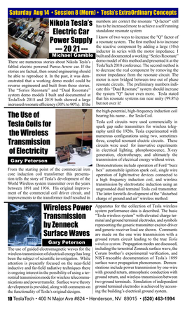 Nikola Tesla's Electric Car Power Supply --- 20 21 --- Wireless Power