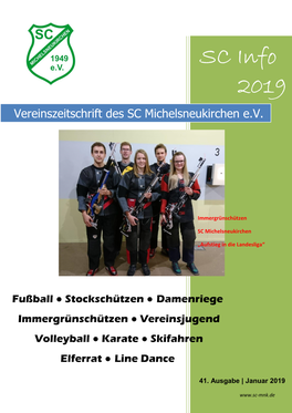 Vereinszeitschrift Des SC Michelsneukirchen E.V