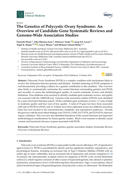 The Genetics of Polycystic Ovary Syndrome: an Overview of Candidate Gene Systematic Reviews and Genome-Wide Association Studies