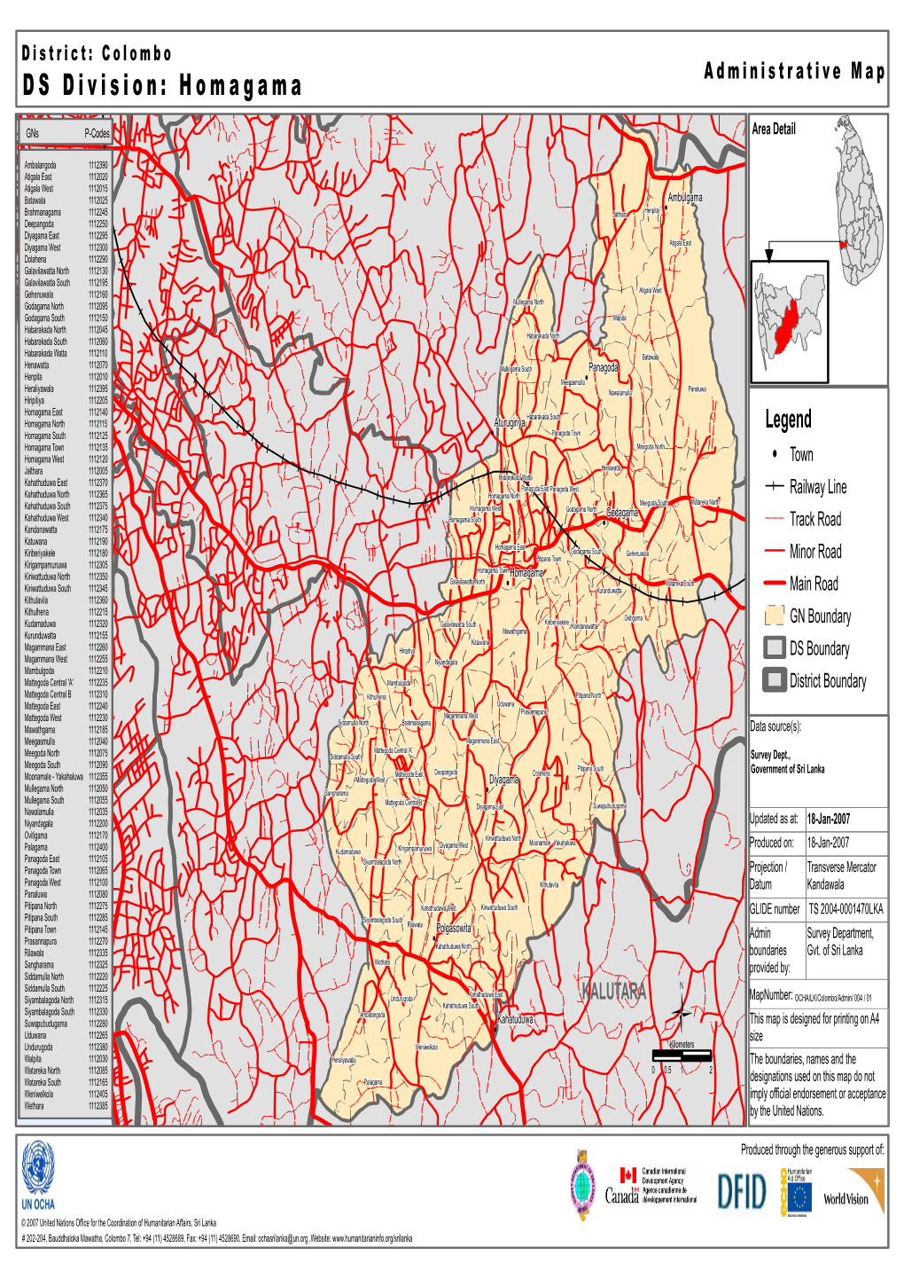 Ds Division : Homagama – Colombo District