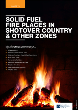 Solid Fuel Fire Places in Shotover Country & Other