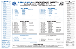 Buffalo Bills Vs. New England Patriots 4 Brian Brohm