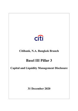 Basel III Pillar 3