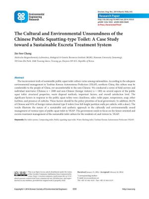 The Cultural and Environmental Unsoundness of the Chinese Public Squatting-Type Toilet: a Case Study Toward a Sustainable Excreta Treatment System