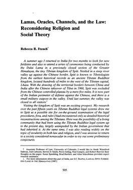 Reconsidering Religion and Social Theory