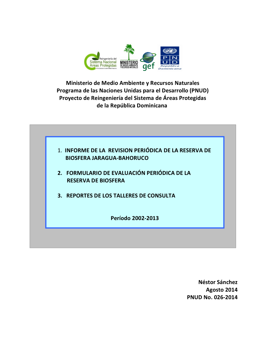 Ministerio De Medio Ambiente Y Recursos Naturales Programa De