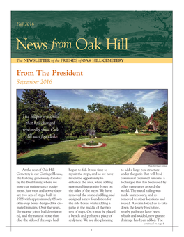 Fall 2016 News from Oak Hill