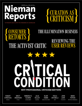 Critical Condition the Nieman Foundation at Harvard University