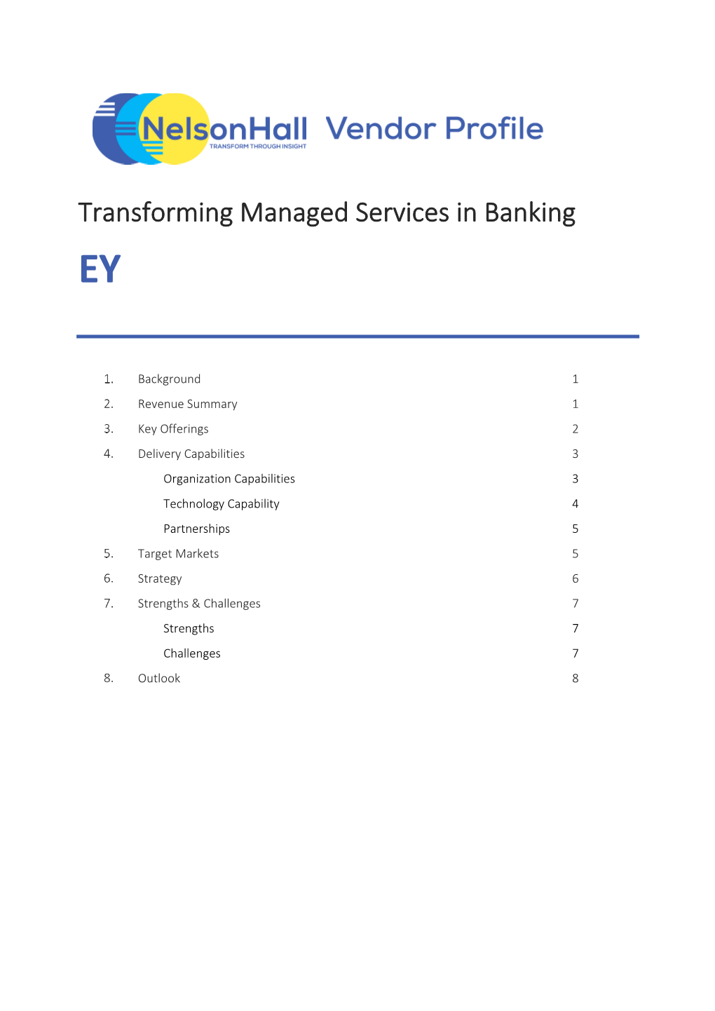 Transforming Managed Services in Banking EY