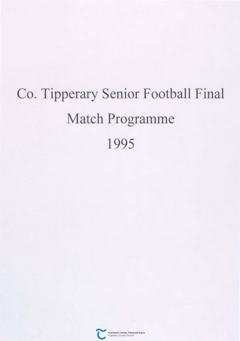 Co. Tipperary Senior Football Final 1995