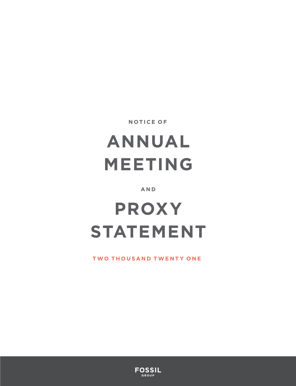 Annual Meeting Proxy Statement