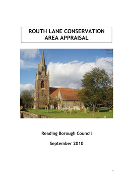 Routh Lane Conservation Area Appraisal