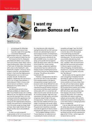 I Want My Garam Samosa and Tea