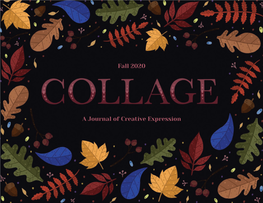 Fall 2020 a Journal of Creative Expression