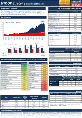 NTDOP Strategy December 2018 Update