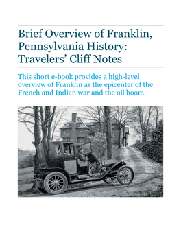 History of Franklin Pennsylvania Ebook