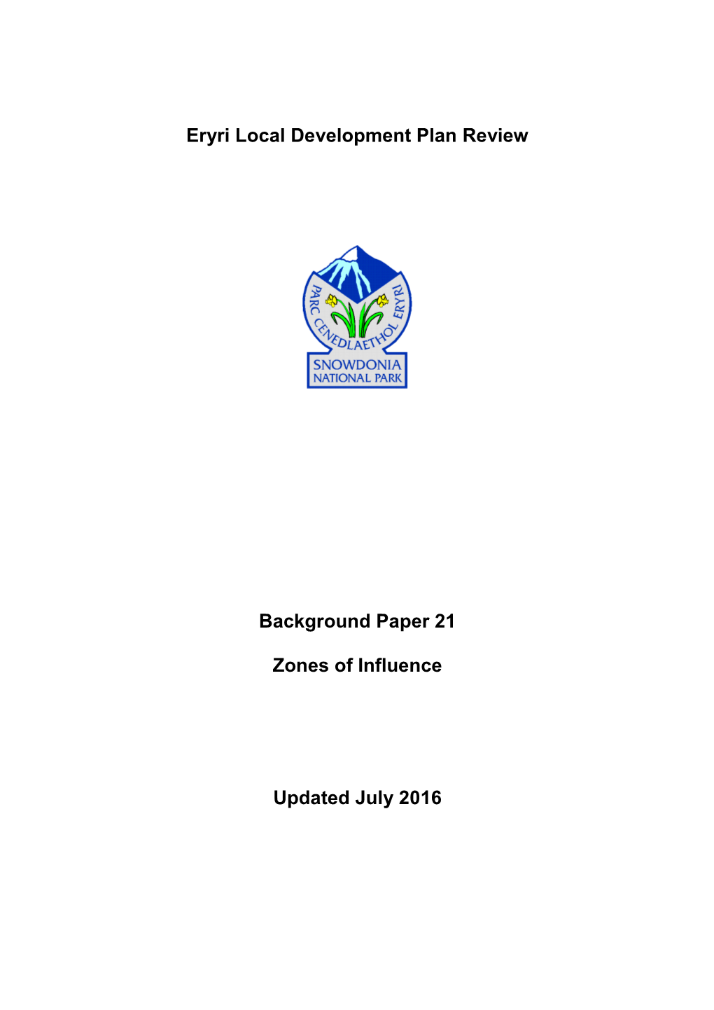 21. Zones of Influence Background Paper 2016