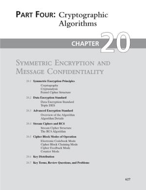 Symmetric Encryption and Message Confidentiality