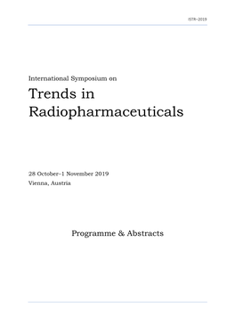 Trends in Radiopharmaceuticals