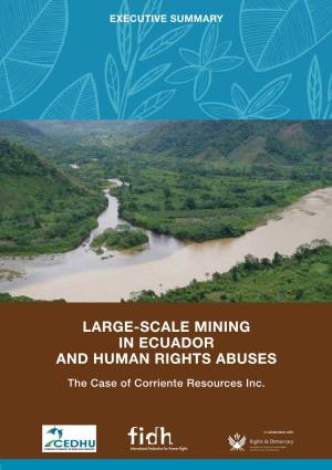 Large-Scale Mining in Ecuador and Human Rights Abuses