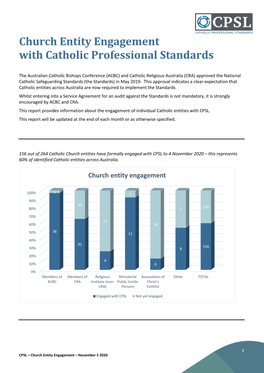 Church Entity Engagement with Catholic Professional Standards