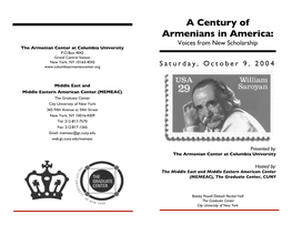 A Century of Armenians in America