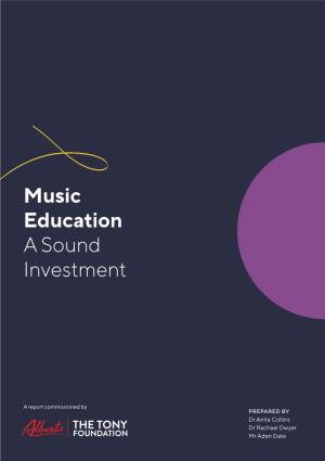 Music Education a Sound Investment
