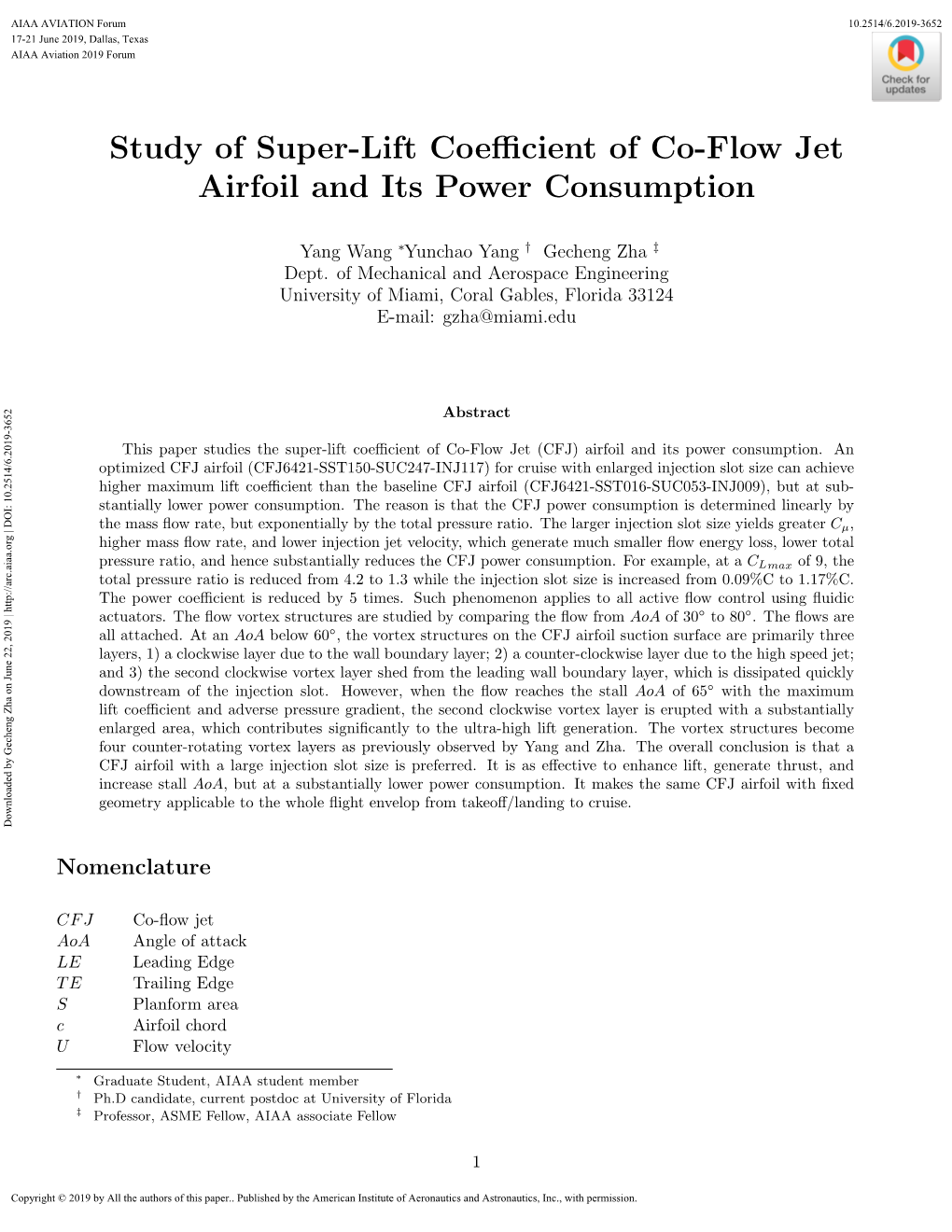 Study of Super-Lift Coefficient of Co-Flow Jet Airfoil and Its Power