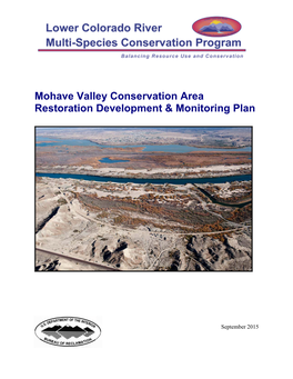 Mohave Valley Conservation Area Restoration Development & Monitoring Plan