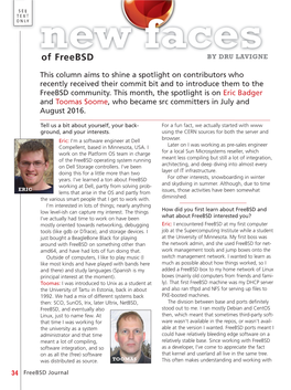 New Faces of Freebsd Sept/Oct 2016